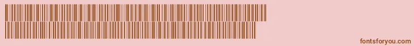 Intp36dmtt Font – Brown Fonts on Pink Background
