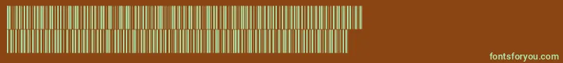 Czcionka Intp36dmtt – zielone czcionki na brązowym tle