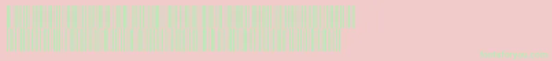 Fonte Intp36dmtt – fontes verdes em um fundo rosa