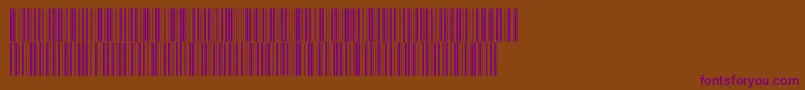 Intp36dmtt-fontti – violetit fontit ruskealla taustalla