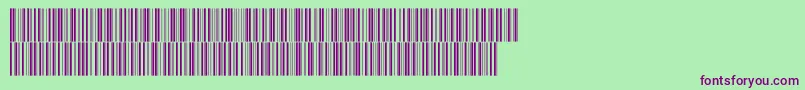 Intp36dmtt Font – Purple Fonts on Green Background
