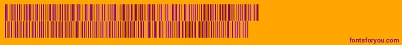 Intp36dmtt Font – Purple Fonts on Orange Background