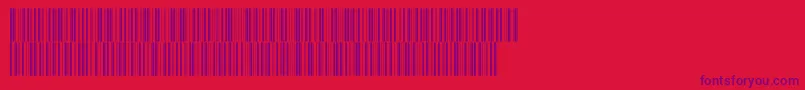 Intp36dmtt Font – Purple Fonts on Red Background