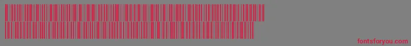 Intp36dmtt Font – Red Fonts on Gray Background
