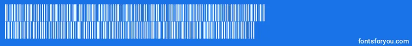 Intp36dmtt-Schriftart – Weiße Schriften auf blauem Hintergrund