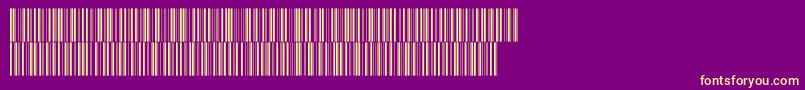 Intp36dmtt-fontti – keltaiset fontit violetilla taustalla