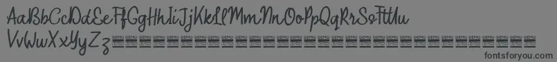 OuterlordDemo Font – Black Fonts on Gray Background