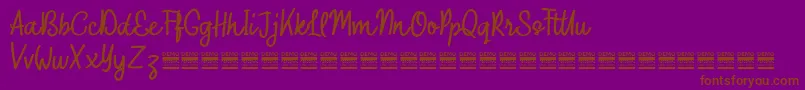 Lisätietoja OuterlordDemo-fontista OuterlordDemo-fontti – ruskeat fontit violetilla taustalla