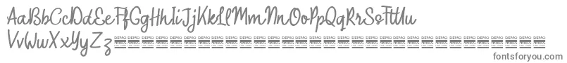 OuterlordDemo Font – Gray Fonts on White Background