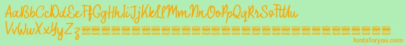 More about OuterlordDemo Font OuterlordDemo Font – Orange Fonts on Green Background