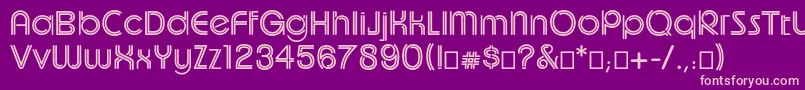 Uptightc Font – Pink Fonts on Purple Background