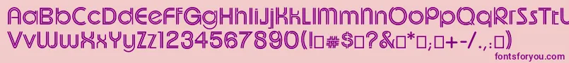 Uptightc Font – Purple Fonts on Pink Background