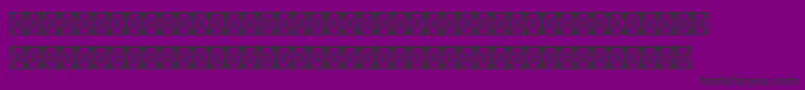 Fonte Audiopiltstd – fontes pretas em um fundo violeta