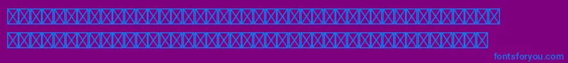 Police Audiopiltstd – polices bleues sur fond violet