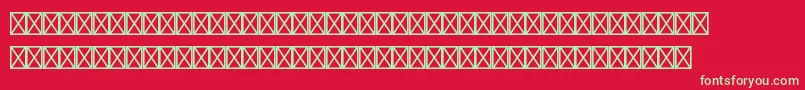 Audiopiltstd Font – Green Fonts on Red Background