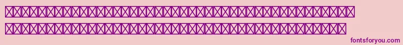 Police Audiopiltstd – polices violettes sur fond rose
