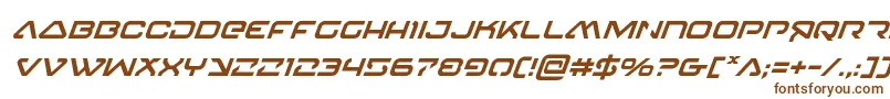 4114blasterv2superital Font – Brown Fonts on White Background