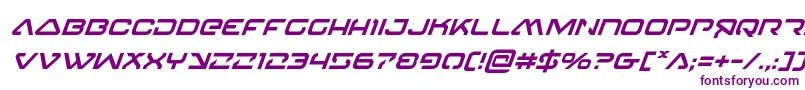 4114blasterv2superital Font – Purple Fonts on White Background