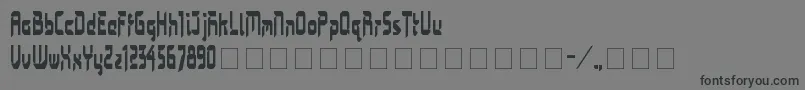 フォントBimasakti – 黒い文字の灰色の背景