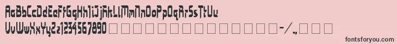 Bimasakti Font – Black Fonts on Pink Background