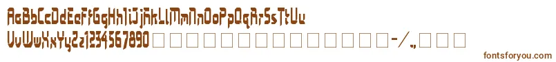 Bimasakti-fontti – ruskeat fontit valkoisella taustalla