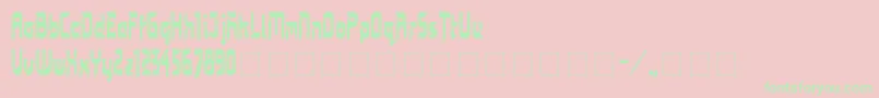 Bimasakti Font – Green Fonts on Pink Background