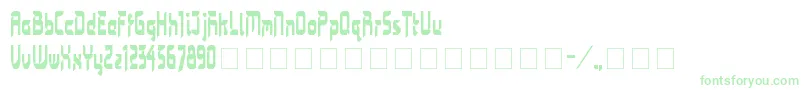 Bimasakti-fontti – vihreät fontit valkoisella taustalla