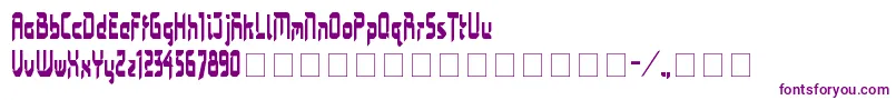 Шрифт Bimasakti – фиолетовые шрифты на белом фоне