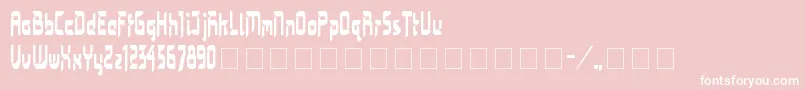 Bimasakti Font – White Fonts on Pink Background