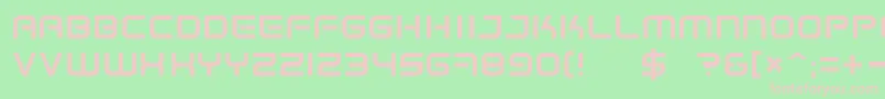 Spacefr Font – Pink Fonts on Green Background