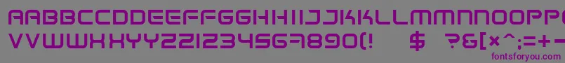 Spacefr Font – Purple Fonts on Gray Background