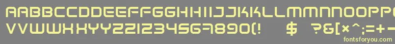 Spacefr Font – Yellow Fonts on Gray Background