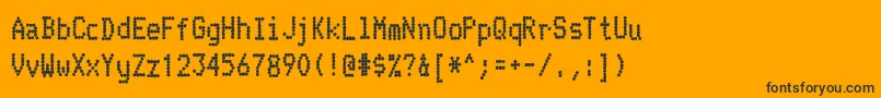 TelidoninkhvRegular Font – Black Fonts on Orange Background