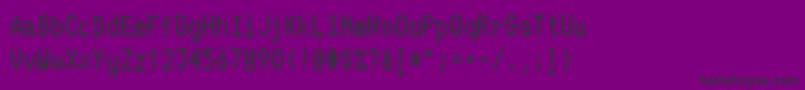 TelidoninkhvRegular Font – Black Fonts on Purple Background