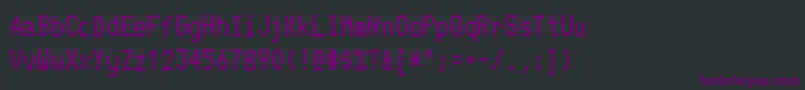 Шрифт TelidoninkhvRegular – фиолетовые шрифты на чёрном фоне
