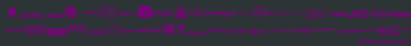 Подробнее о шрифте Ello ffy Шрифт Ello ffy – фиолетовые шрифты на чёрном фоне