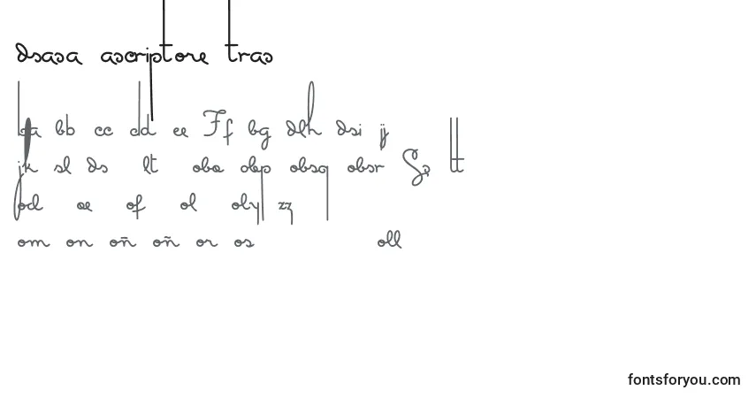 Police Masanascript5extras - Alphabet, Chiffres, Caractères Spéciaux