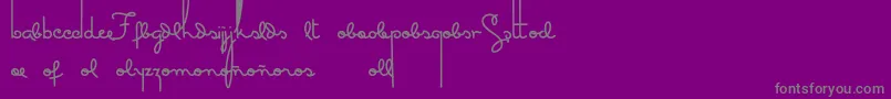 Masanascript5extras Font – Gray Fonts on Purple Background