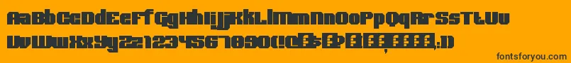 BoldType Font – Black Fonts on Orange Background