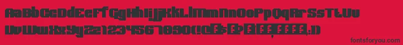 BoldType Font – Black Fonts on Red Background