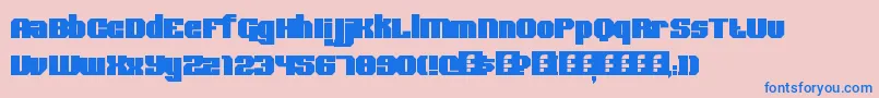 BoldType Font – Blue Fonts on Pink Background