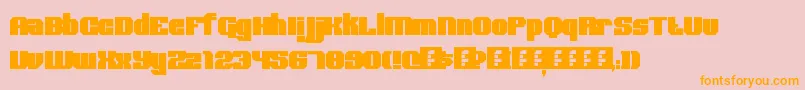 BoldType Font – Orange Fonts on Pink Background