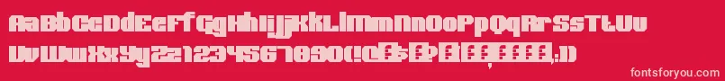 BoldType Font – Pink Fonts on Red Background