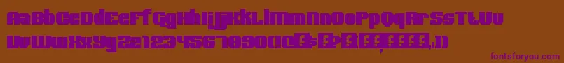 BoldType Font – Purple Fonts on Brown Background