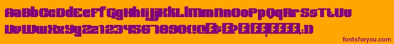 BoldType Font – Purple Fonts on Orange Background