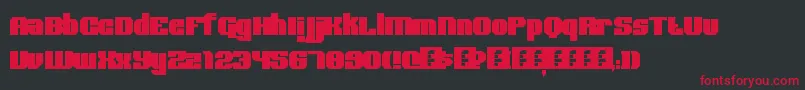 BoldType Font – Red Fonts on Black Background