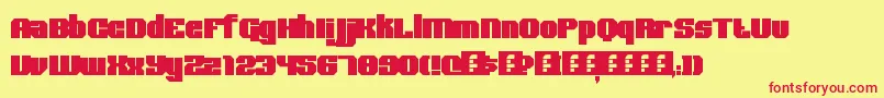BoldType Font – Red Fonts on Yellow Background