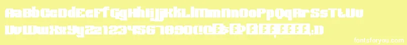 BoldType Font – White Fonts on Yellow Background