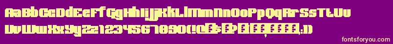BoldType Font – Yellow Fonts on Purple Background