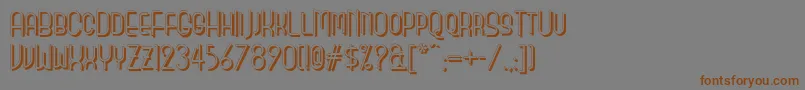 Monicassalonshadownf Font – Brown Fonts on Gray Background